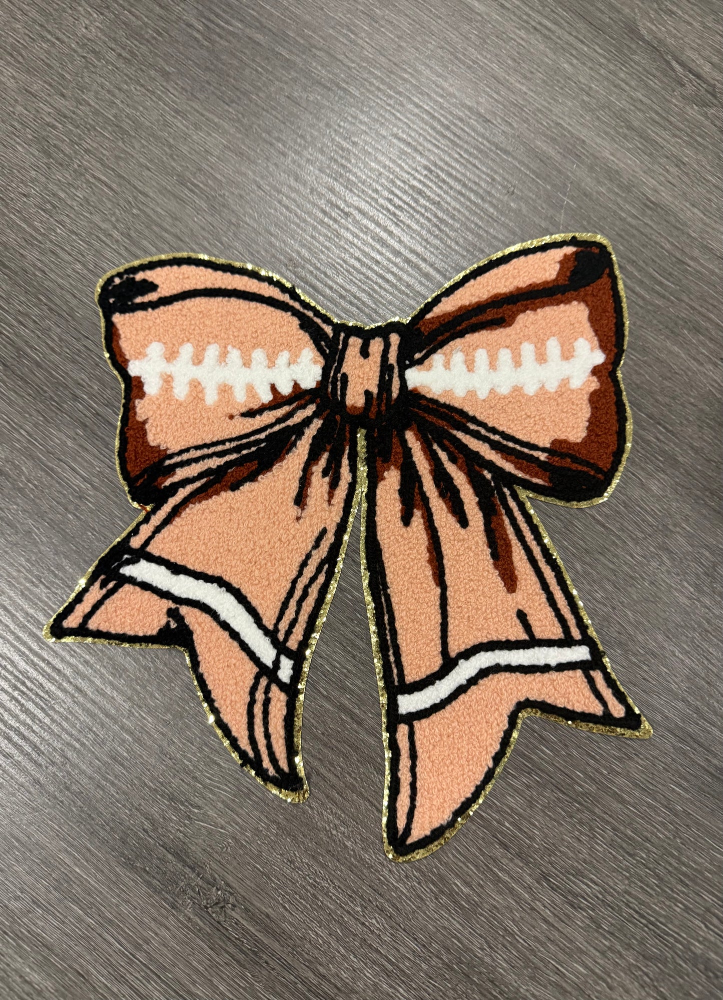 Football Bow Patch
