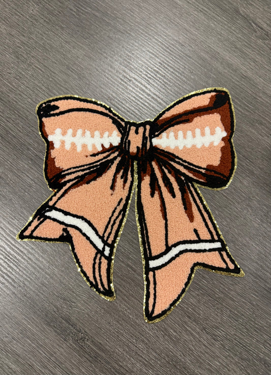 Football Bow Patch