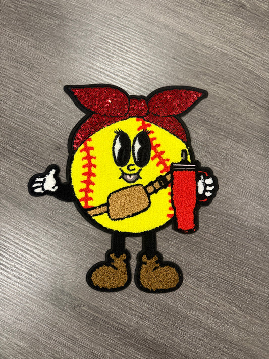 Cute Softball Patch