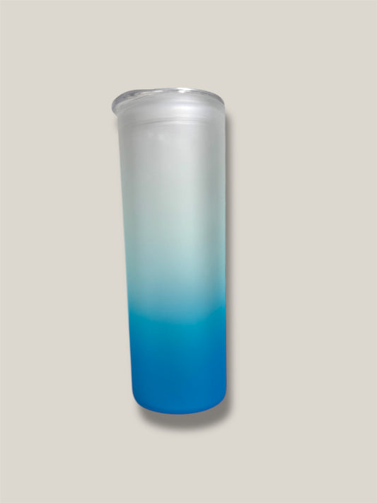 25oz Frosted Glass Tumbler