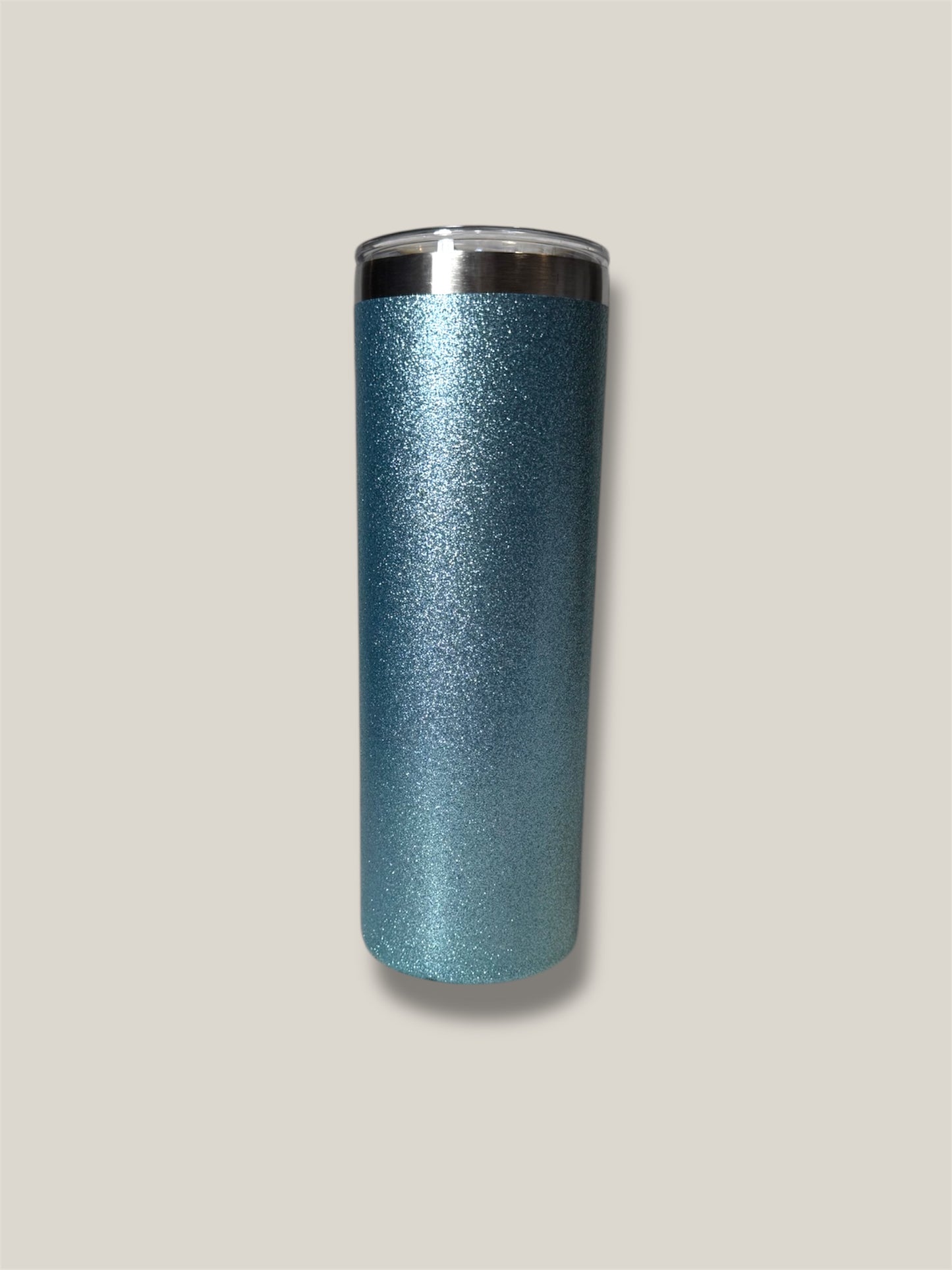 20oz Blue Glitter Tumbler