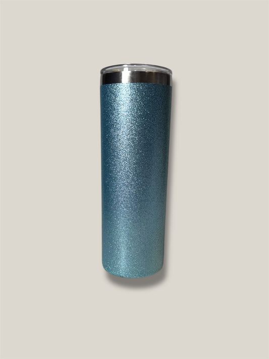 20oz Blue Glitter Tumbler